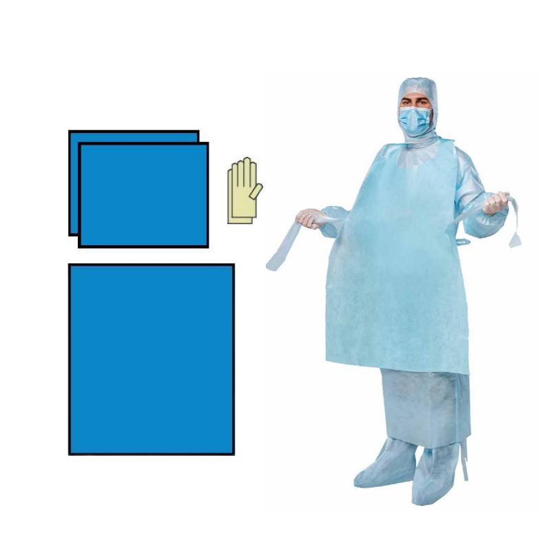 Комплект одягу медичного спеціального протиепідемічного, стерильний, одноразового використання,ТМ «АХІЛЛ»